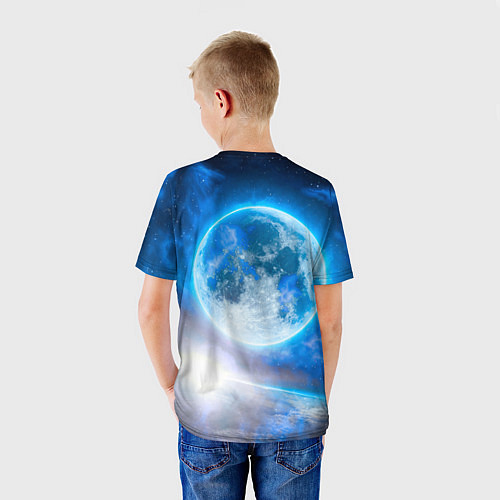 Детская футболка Планета сияет / 3D-принт – фото 4