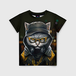 Детская футболка Rich grey Cat