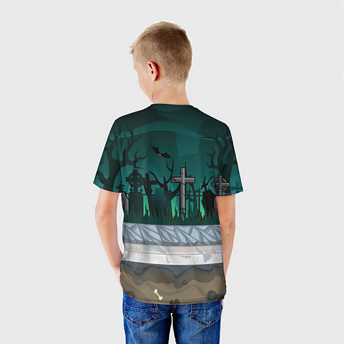 Детская футболка Рок в стиле Симпсонов / 3D-принт – фото 4