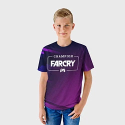 Футболка детская Far Cry gaming champion: рамка с лого и джойстиком, цвет: 3D-принт — фото 2