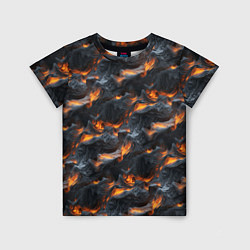 Детская футболка Огненные волны - pattern