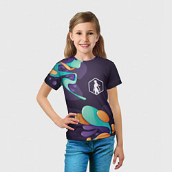 Футболка детская Tomb Raider graffity splash, цвет: 3D-принт — фото 2