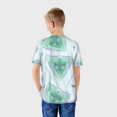 Детская футболка Луна в треугольнике / 3D-принт – фото 4