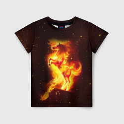 Детская футболка Пылающий фантастический конь