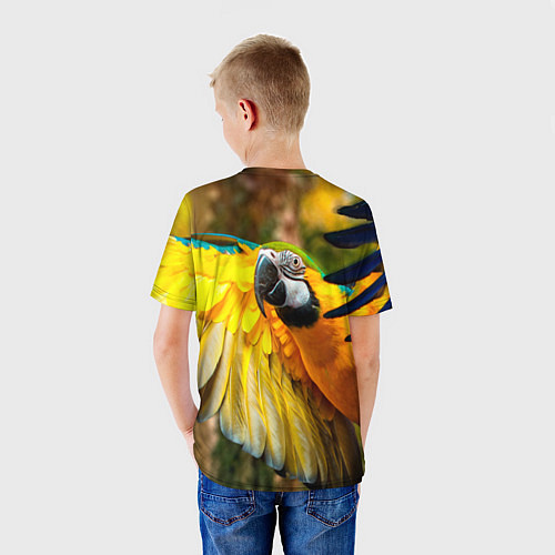 Детская футболка Взлёт попугая / 3D-принт – фото 4