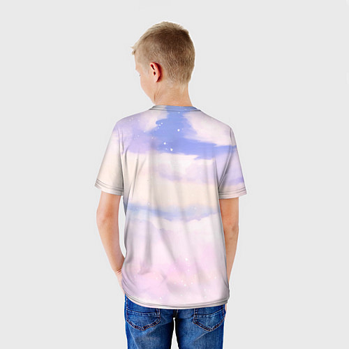 Детская футболка Belle sky clouds / 3D-принт – фото 4