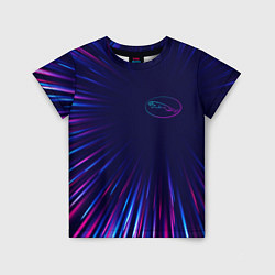 Детская футболка Jaguar neon speed lines