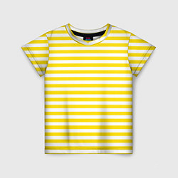 Детская футболка Светло-желтые полосы