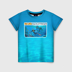 Детская футболка Subnautica приключение