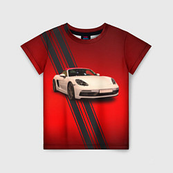 Детская футболка Немецкий спортивный автомобиль Porsche