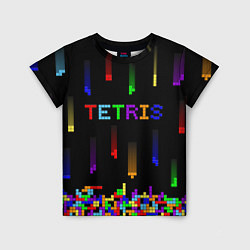 Детская футболка Falling blocks tetris