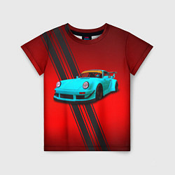 Детская футболка Немецкий спортивный автомобиль Porsche 911