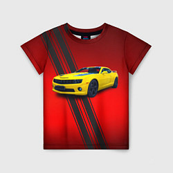 Детская футболка Спортивный американский автомобиль Chevrolet Camar