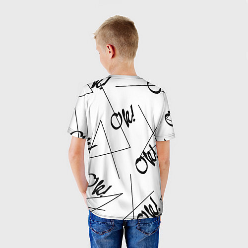 Детская футболка Ok / 3D-принт – фото 4