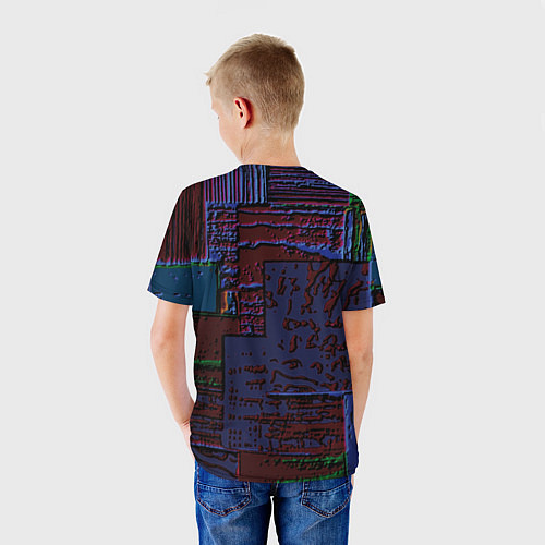 Детская футболка Рельеф плит / 3D-принт – фото 4