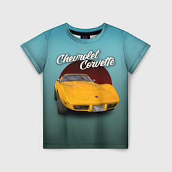 Детская футболка Американский спорткар Chevrolet Corvette Stingray