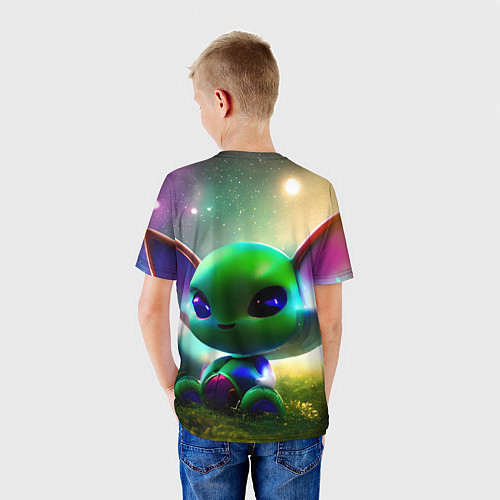 Детская футболка Крошка инопланетянин / 3D-принт – фото 4