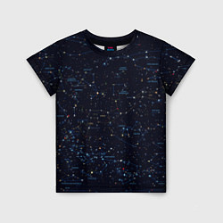 Детская футболка Звездное небо созвездия
