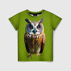 Детская футболка Разноцветная сова