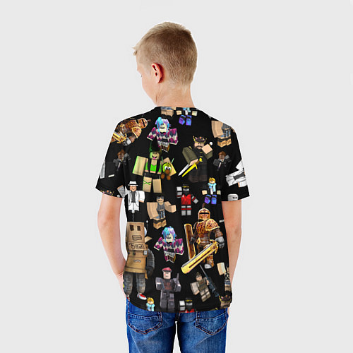 Детская футболка Роблокс и его персонажи / 3D-принт – фото 4