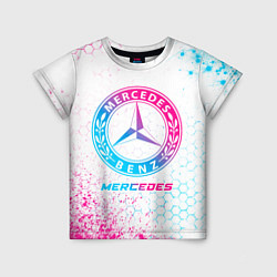 Детская футболка Mercedes neon gradient style