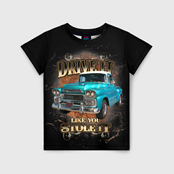 Детская футболка Пикап Chevrolet Apache 3100 1959 года