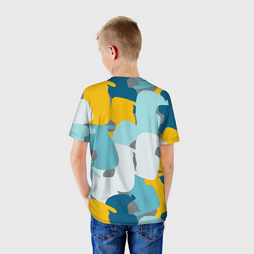 Детская футболка Паттерн из фигур / 3D-принт – фото 4
