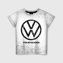Детская футболка Volkswagen с потертостями на светлом фоне