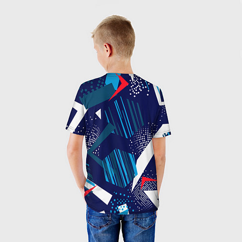 Детская футболка Текстурный грандж / 3D-принт – фото 4