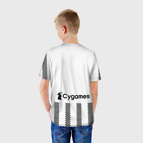Детская футболка Ювентус форма 2223 домашняя / 3D-принт – фото 4