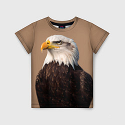 Детская футболка Белоголовый орлан птица