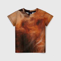Детская футболка Оранжевый абстрактный дым