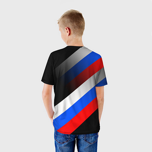 Детская футболка Пограничные войска - флаг РФ / 3D-принт – фото 4