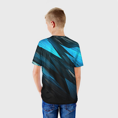 Детская футболка Black blue style / 3D-принт – фото 4