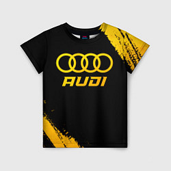 Детская футболка Audi - gold gradient