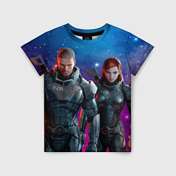 Детская футболка Mass Effect N7 space