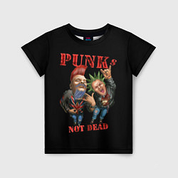 Футболка детская Punks Not Dead - панки хой, цвет: 3D-принт