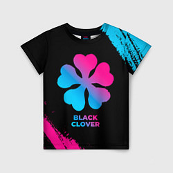 Детская футболка Black Clover - neon gradient