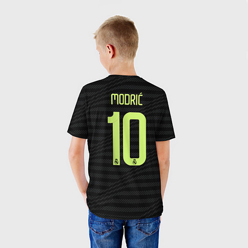 Детская футболка Лука Модрич Реал Мадрид форма 2223 третья / 3D-принт – фото 4