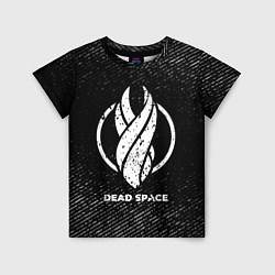Детская футболка Dead Space с потертостями на темном фоне