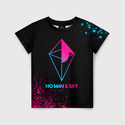 Детская футболка No Mans Sky - neon gradient