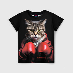 Детская футболка Cat boxing