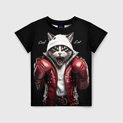 Детская футболка Cool fighting cat