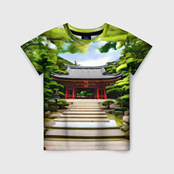 Детская футболка Японский храм синто