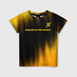 Детская футболка Darling in the FranXX - gold gradient: символ свер