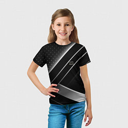 Футболка детская Audi sign auto, цвет: 3D-принт — фото 2