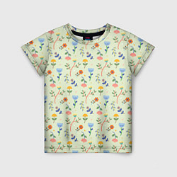 Детская футболка Цветочная полянка