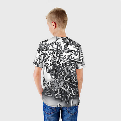 Детская футболка Цифровой хаус / 3D-принт – фото 4