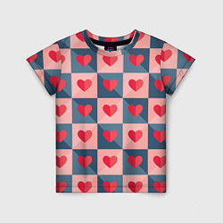 Детская футболка Pettern hearts