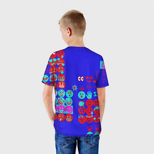Детская футболка Смайлы из чата / 3D-принт – фото 4